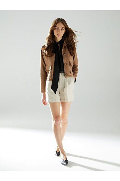 LC Waikiki Loose Fit Linen Blend Women's Shorts