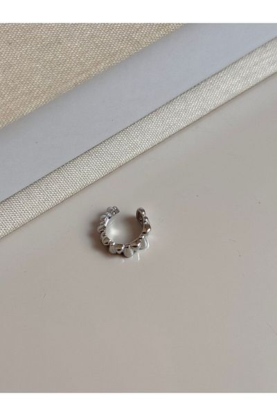 LEROSY CO Silver Color Steel Drop Pattern Cartilage Earrings – Adjustable Stylish Women's Jewelry |   Lerosy Co.