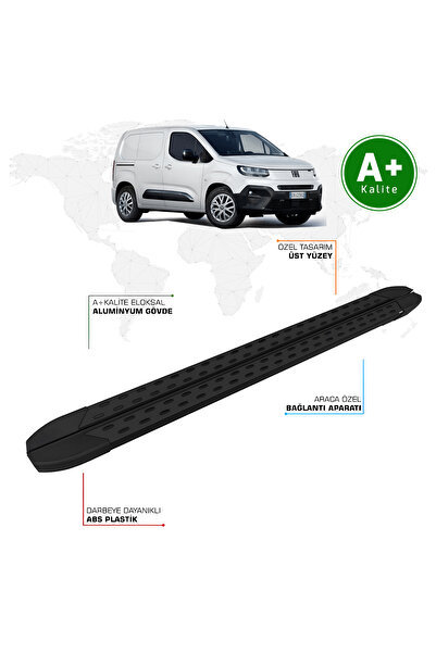 FA OTOMOTİV Fiat Doblo Panelvan Yan Basamak Uzun Şasi 2024 Model ve Sonrası T...