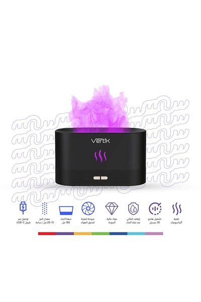 Vertik Vertek Aromatic Diffuser with Flame Lighting - Unique Scent Experience
