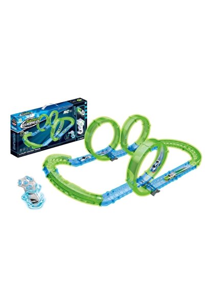 Toy Circuit Rapid World - Pista de curse și mașină cu telecomandă, pentru cop...
