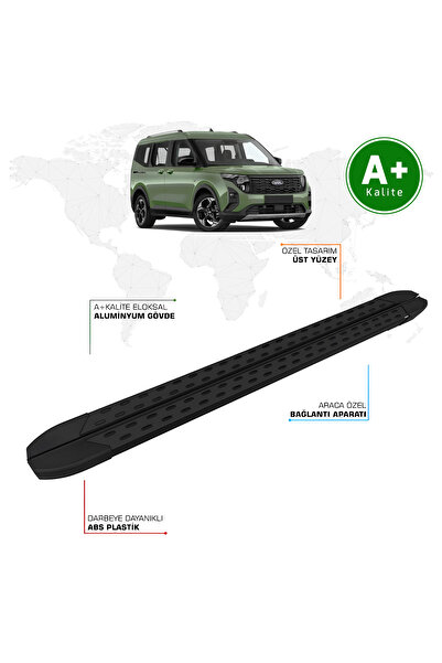 FA OTOMOTİV Ford Courier Yan Basamak Marşpiyel Koruma 2024 Model ve Sonrası T...