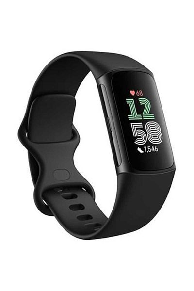 Fitbit Fitness Bracelet Charge 6, GPS + GLONASS, Bluetooth, NFC, Black