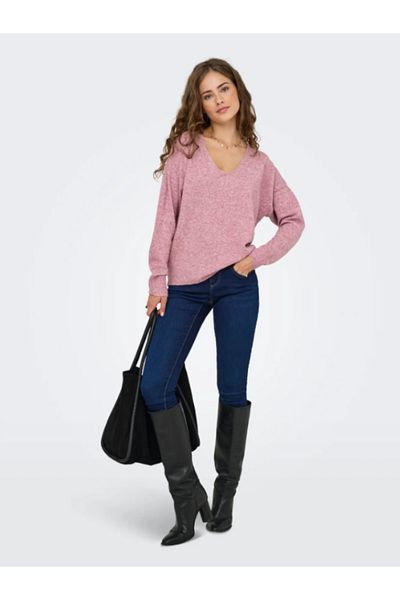 ONLY Onlrica Life L/S V-Neck Pullo Knt Noos Women's V-Neck Sweater 15224360