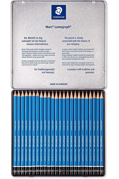 Staedtler Mars Lumograph 24-Piece Graduated Pen Set / 100 G24