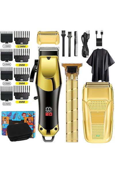 Damar Set Complet 3 in 1 Masini de Tuns Profesionale Damar, Reincarcabil USB, Motor puternic si silentios,