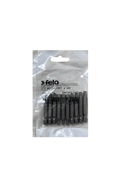 FELO Set 10 biti Felo, seria Industrial profil HEX, E6.3, HX4.0, 50mm