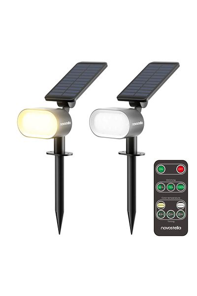 Proxxon Set of 2 Novostella Intelligent solar lamps, Cold and warm light, Remote control