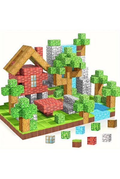 VeliumCraft Магнитни строителни блокчета, VeliumCraft, 100 бр., съвместими с ...