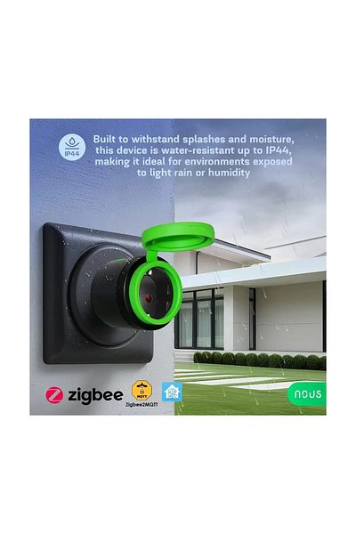 Nous Set of 2 Smart WiFi outdoor sockets A6Z, 16A - ZigBee 3.0, Energy monitoring, IP44