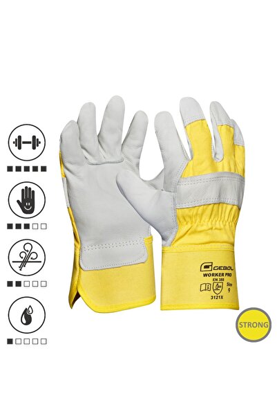 GEBOL 709209, Manusi de protectie Worker Pro, din piele de vaca, uz profesion...
