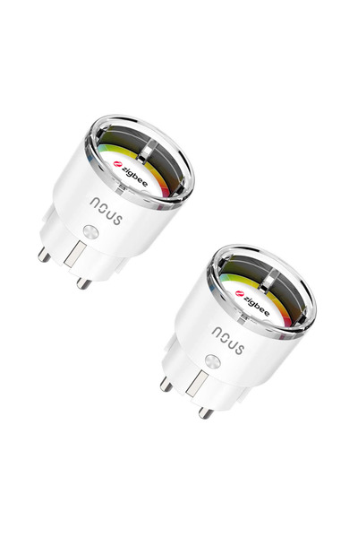 Nous Set of 2 WiFi smart sockets A1Z, 16A - ZigBee 3.0, Energy monitoring