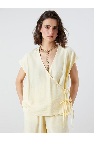 LC Waikiki Sparkling επιλογές από το Shining Store |   Γυναικείο κιμονό με διπλό γιακά Sari