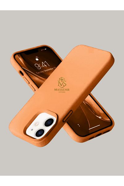 Massemr iPhone 12/12 Pro Compatible Nano Velvet Inside Shock Absorbing Matte Silicone Case - Stylish Protection Cover