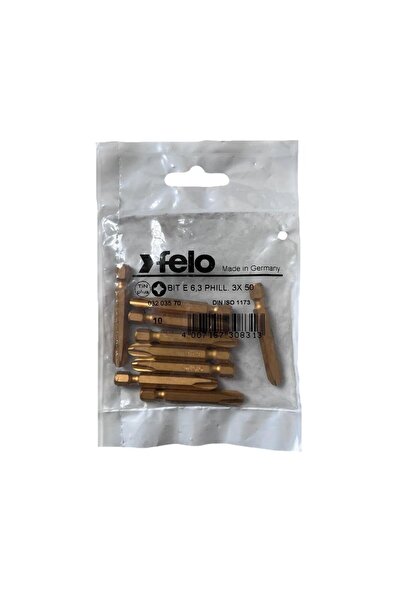 FELO Set 10 biti Felo, seria TiN Plus profil Philips, E6.3, PH3, 50mm