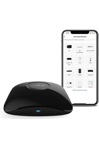 Broadlink Telecomanda universala inteligenta RM4 Pro, Wi-Fi, Compatibil cu Go...