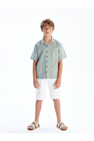 LC Waikiki Quality Parts from Celebi Store |   Indigo Basic Short Sleeve Boy's Shirt