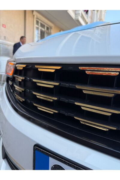 Fiat Egea Sedan 2021 Sonrası Panjur Set Stıcker Gold Varak