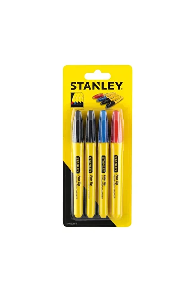 Stanley STHT81391-0, set of 4 fine tip markers, blister