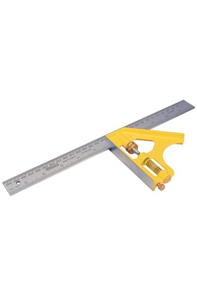 Stanley 2-46-028, square combined with spirit level, metric and imperial graduations, steel handle