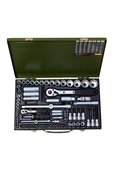 Proxxon 23640, 1/4" and 1/2" socket set 86 pieces