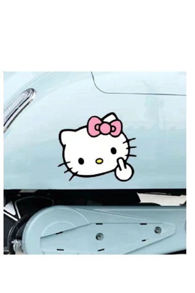 EYBA STİCKER Middle Finger Car Auto Motor Helmet Warehouse Cover Sticker