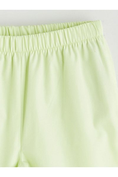 LC Waikiki Alegări strălucitoare din magazinul Shining |   Pantaloni verzi pentru fete cu talie elastică