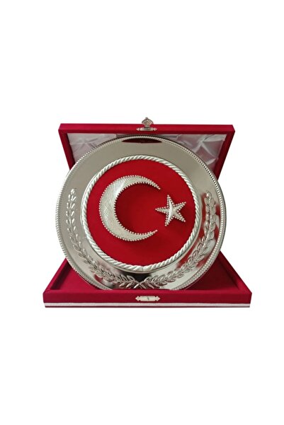 dekorasyonsepetim Filografi Ayyıldız Türk Bayrağı kutulu 27 cm