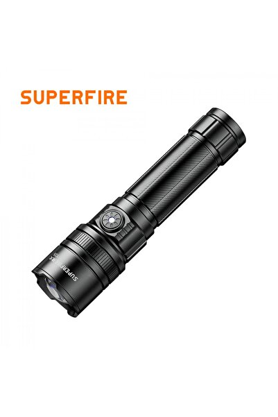 Supfire Lanterna LED Superfire Y25, Zoom, 600lm, 450M, 2000mAh, incarcare USB...
