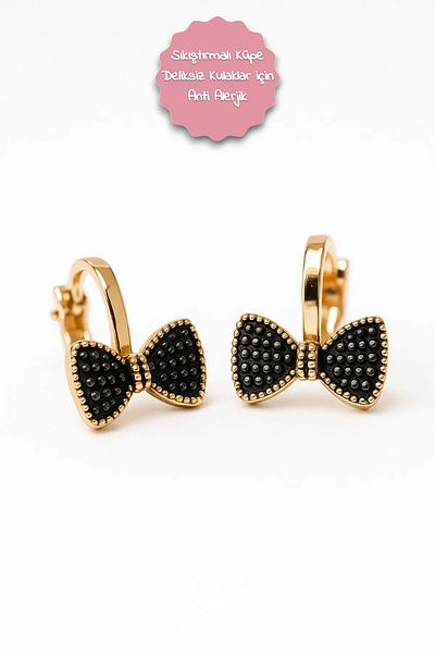MakeWell Poppy Compression Earrings with Bow Design for Non-Pierced Ears