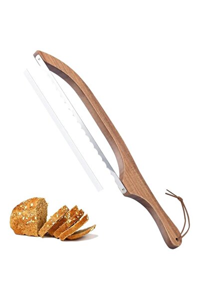 Generic سكين خبز القوس، قطاعة خبز العجين المخمر للخبز المنزلي، قاطع خبز العجي...