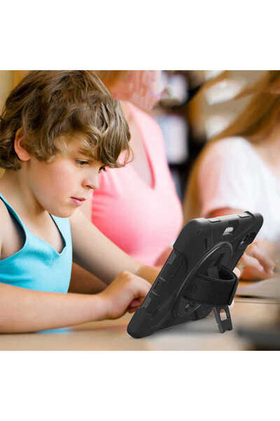 Scikossi iPad 11Th Generation 2025 Nxxa Defender Tablet Silicone Case - Black