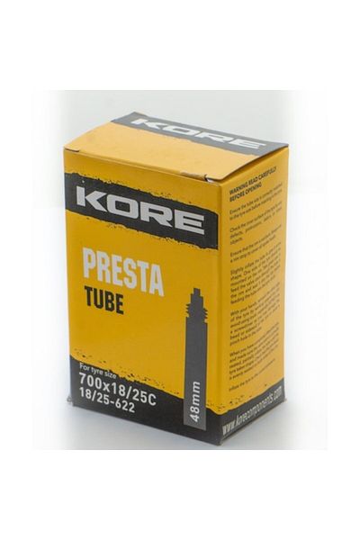 KORE Camera roata bicicleta 700 X 18/25C, valva tip Presta, lungime ventil 48 mm