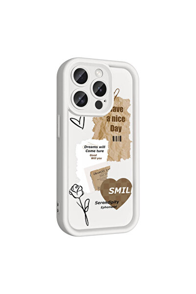 sickossi حافظة iPhone 15 Pro مع حماية للكاميرا وطبقة خلفية مطبوعة SCKS Classy...