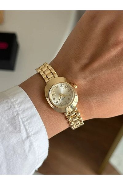 RoseandRoses Vellex Design Dial Women's Wristwatch Gold (Gold Dial)