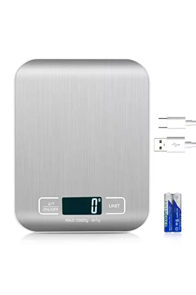 Generic ميزان طعام رقمي من اختيار الشيف - ميزان مطبخ من الفولاذ المقاوم للصدأ...