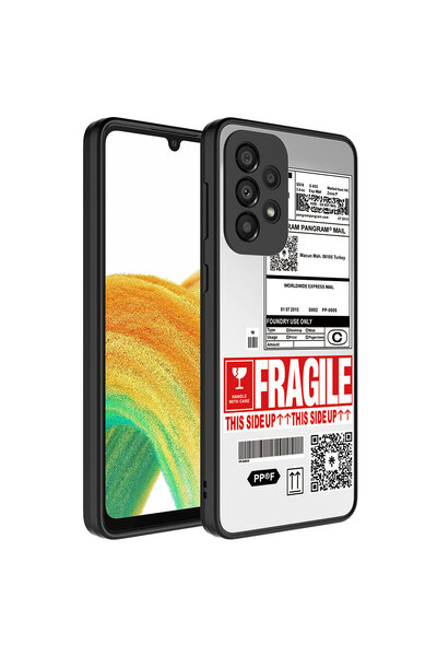 sickossi حافظة لهاتف Galaxy A33 5G، غطاء مرآة SCKS لامع مع حماية للكاميرا، نم...