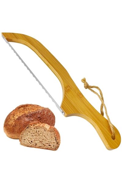 Generic سكين خبز القوس من THE WHITE SHOP لصنع الخبز المنزلي، وقطاعة خبز مسننة...