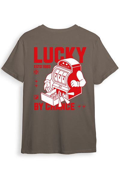 beloved.co Lucky 777 Slot Machine Back and Front Printed 100% Cotton Regular Fit Unisex T-Shirt
