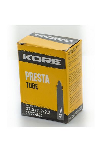 KORE Bike tire inner tube 27.5 x 1.9 / 2.3, presta valve, 48 mm valve length