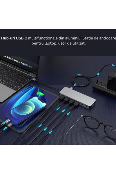 Cristalis Sale Docking station, 13 in 1 Hub 4k USB Type-C adapter, CRISTALIS SALE™, Multiport