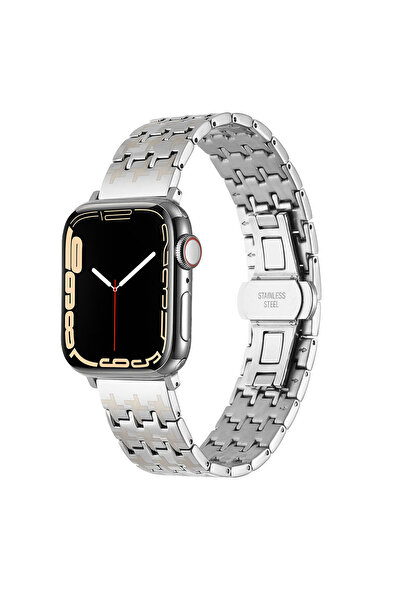 sickossi حزام ساعة كوردون ووتش ألترا 49 ملم متوافق مع KRD-86 معدني SCKS - فضي