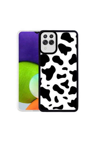 sickossi Galaxy M32 Case Scks M-Fit Patterned Cover - Cow No1