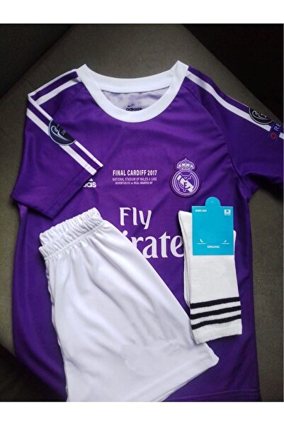 sinmm ronaldo alb violet madrid copil sub top echipa tricou brățară șosete cadou yy1