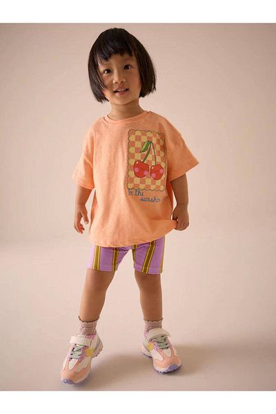 JELİBOOM Fruity Girl's Shorts Set 100% Cotton