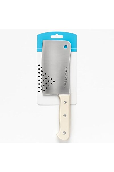 Generic Fitto Stainless Steel Meat Chopper Knife with Handle, Heavy Duty Kitc...