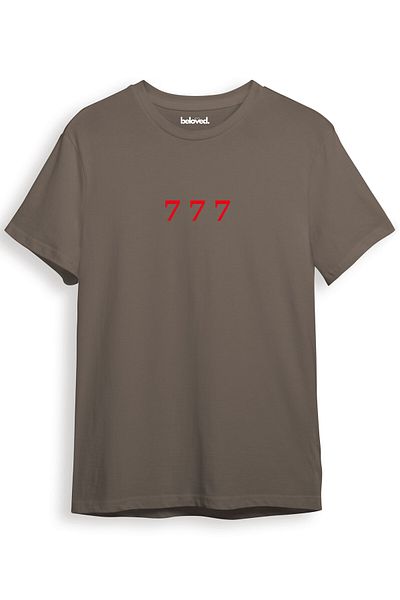 beloved.co Lucky 777 Slot Machine Back and Front Printed 100% Cotton Regular Fit Unisex T-Shirt