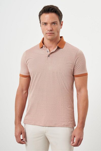 Morven Men's Tile Trend Polo Neck Dynamic Fit T-Shirt