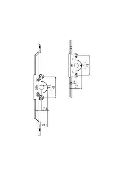 KALE Spanioleta fereastra oscilobatanta, Kale, inaltime minim 750mm, maxim 1150mm