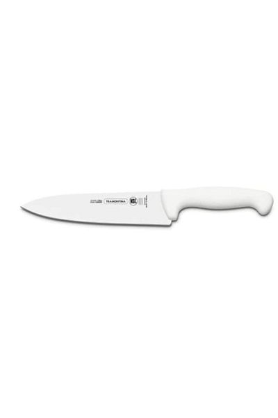 Generic Tramontina Professional 10 Inches Meat Knife with Stainless Steel Blade and White Polypropylene Han